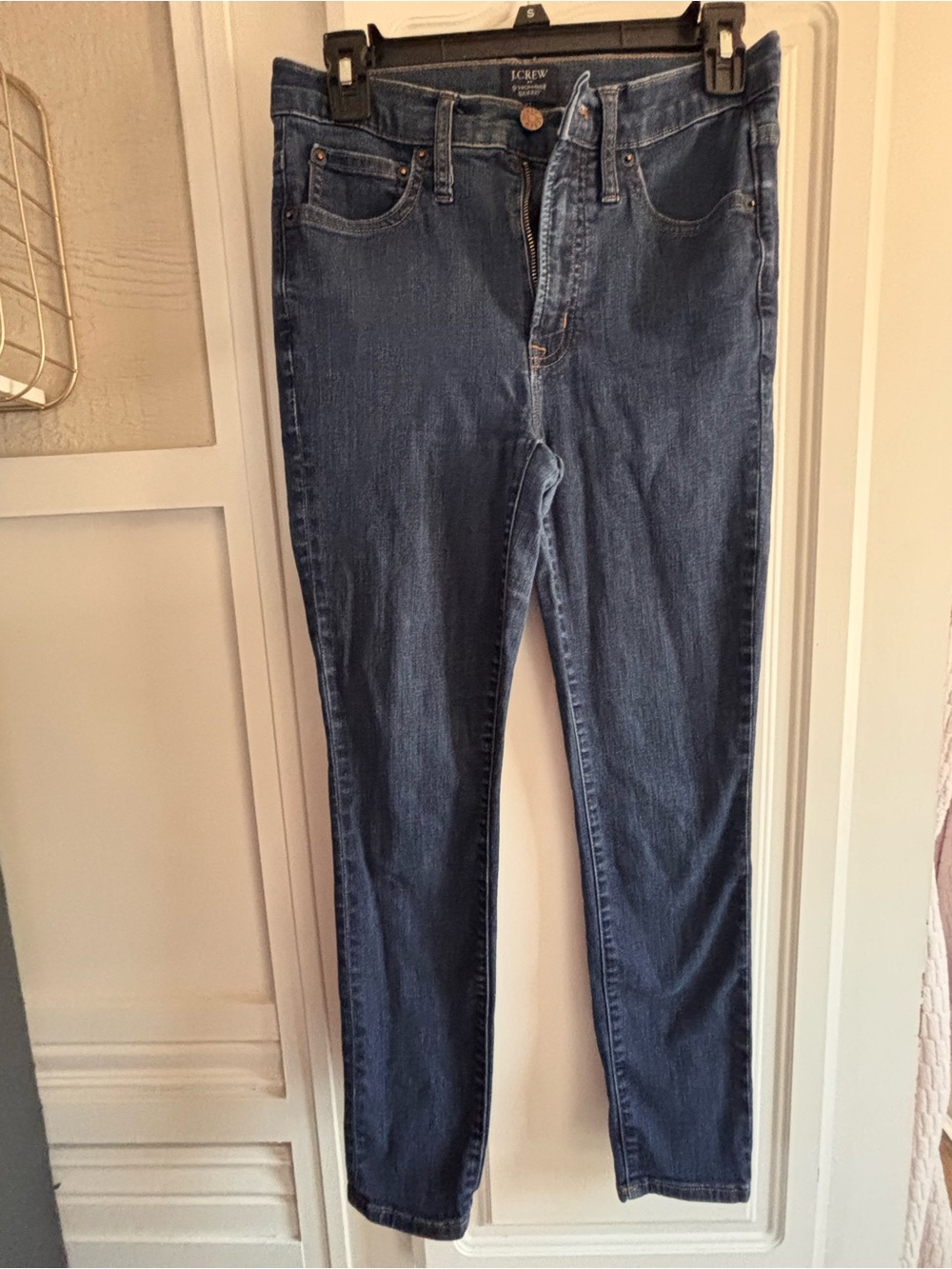 J. Crew Skinny Jeans in Medium Blue Wash